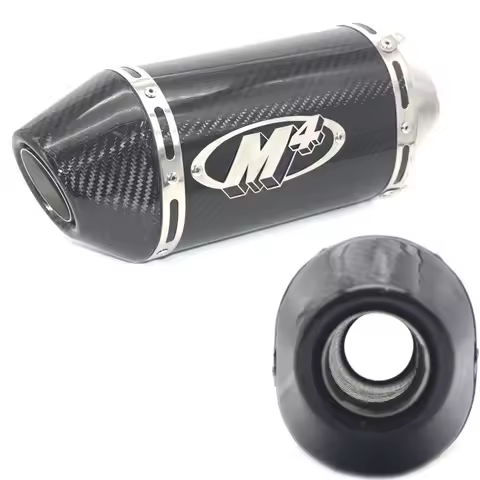 Universal 51mm Motorcycle Exhaust M4 Modified Carbon Fiber Exhaust Pipe 300CC 600CC 1000CC For Honda
