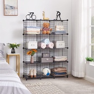 Bookshelf Manager Closet Plastic Storage Rack Storage Cube DIY9 Simple Storage Rack Cube RY8K