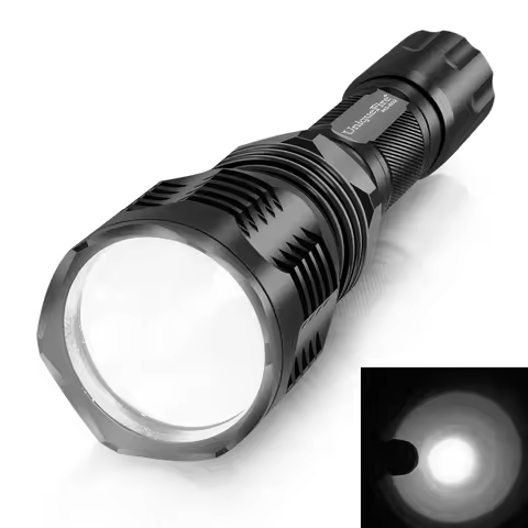 UniqueFire HS-802 LED Flashlight 2200LM Powerful White light wiht 18650 Battery Torch for Outdoor Sp