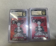 海賊王opcg 雜誌路飛漫畫卡 金10