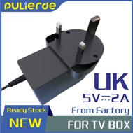 Original UK Power Adapter 5V 2A For Android Box TV Box T9 TX6 TX3 Q+ X96