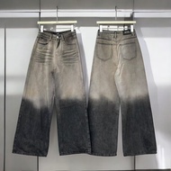 Atipashop - PAINT WASH JEANS กางเกงยีนส์ ขายาว ทรงกระบอกกลาง