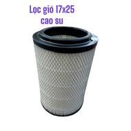 Car air filter 17x25 pu rubber car air filter with 2 rubber heads