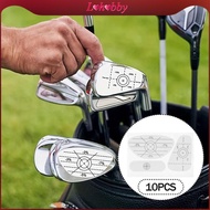 [Lohobby] 10pcs Golf Tape Label Golf Impacts Tape Golf Club, Golf Accessories, Accuracy Removable Pr
