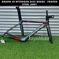 [🔥 PM to Nego 🔥] ARGON 18 NITROGEN DISC BRAKE - FRAMESET - FROZEN STEEL GREY