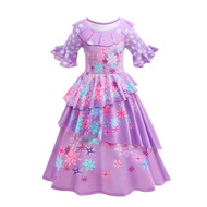 ZZOOI Disney Encanto Princess Party Dress for Girls Mirabel Isabella Madrigal Costume Kids Birthday 