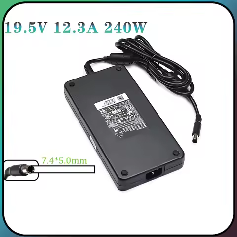 240W 19.5V 12.3A 7.4*5.0mm ADP-240AB D Charger Laptop Adapter For Dell Alienware M15x M17x M18X R2 X