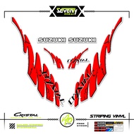 STRIPING SUZUKI CRYSTAL TUNE MOTIF X33 STICKER CRYSTAL TUNE CUSTOM STICKER ORIGINAL CRYSTAL MOTORCYC