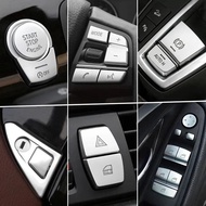 for BMW F10 F07 F06 F20 F30 F32 F01 F02 F25 F26 Car Button Covers Stickers Car Interior Chrome Acces