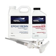 TotalBoat 5:1 Epoxy Resin Kit (Quart, Slow Hardener), Marine Grade Epoxy for Fiberglass and Wood Boa