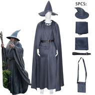 Gandalf Wizard Lord of the Rings Hobbit Cosplay Costume Thin Cotton Linen Cloak Cape