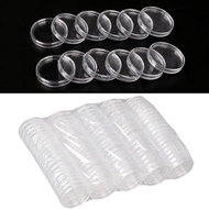 100Pcs Coin Capsules Rimless Coin Capsules/Cases 39mm - Can Fit 1 Oz Silver Britannia