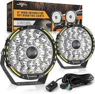 Auxbeam 360-PRO Series Round Off Road Lights 9" 270W LED Driving Lights 37776LM Round Offroad Spot L