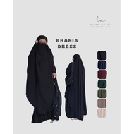 RHANIA DRESS/ABAYA GAMIS FRENCH KHIMAR Abaya Abaya Dress Abaya Set Abaya Muslim Dress Dubai