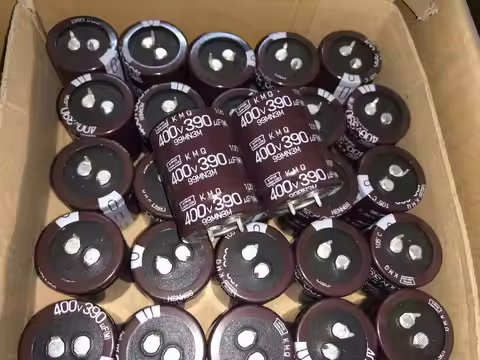 2024 390uF 400V NIPPON NCC KMQ Series 30x40mm Super Downsized 400V390uF Aluminum Electrolytic Capaci
