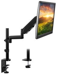 Mount-It! Single Monitor Arm Mount | Desk Stand | Full Motion Height Adjustable Articulating Gas Spr