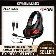 PLEXTONE XMOWI R2 Gaming Headphones Noise Cancelling Headset Gaming with Mic & LED Light RGB Light(G