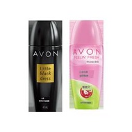 止汗露Avon/雅芳小黑裙止汗走珠山茶花香體露40mlx2抑汗留香溫和護膚