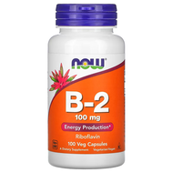 in stock USA NOW Foods B2 Riboflavin 100 mg 100 Vegetarian Capsules