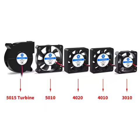 3D Printer Parts 5015/4010/4020 12V&24V Cooling Turbo Fan Brushless 2Pin For Extruder DC Cooler Blow