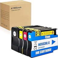AYMSous 932XL 933XL High Yield Combo Pack Compatible Ink Cartridge Replacement for HP 932XL 933XL fo