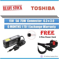 Toshiba Adapter 6.3*3.0mm Ac 100V-240V Dc  Laptop Charger Adapter
