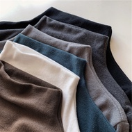 baju inner lengan panjang heattech woman Baju kemeja T-shirt langsing tebal baldu gaya barat