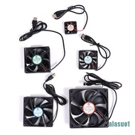 [alasuo1]DC 5V USB Brushless Sleeve Bearing Fen Computer PC Silent Cooler Cooling Fan Lot