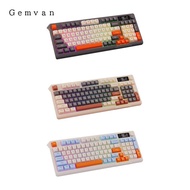 [Gemvan] Keyboard Russian Mechanical Keyboard Wear Resistant Portable Ergonomic