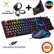【Local Stock】✁☎♝STX 540 Gaming Keyboard And Mouse Headset Set With Pad RGB Combo (4 in 1)