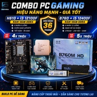 Combo H610 i3 12100F RAM 16GB / B760 i5 12400F DDR4 Valorant CS2 PUBG LOL