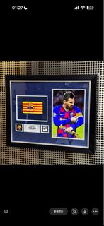 FC Barcelona 巴塞隆拿 Lionel Messi  美斯隊長臂章親筆簽名 - 代訂！！！