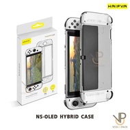 [HAIFVA] เคสใส เสียบ Dock ได้ ไฮบริท Nintendo switch OLED ของแท้ Crystal Clear Case TPU Hard Case NS-OLED นินเทนโด้สวิช