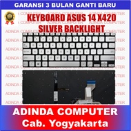 Asus Vivobook 14 X420 X420F X420FA X420U X420UA A420 A420F A420U A420UA Silver Backlight Keyboard