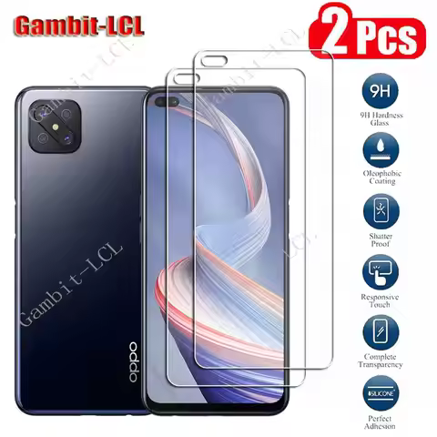 2PCS 9H Original Tempered Glass For OPPO Reno4 Z 5G 6.57" CPH2065 A92s Reno 4 4Z Reno4Z Screen Prote