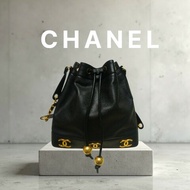 🫅女神購物節狂降（原$65800）‼️只到3/15⏰【8成新】㊣✨CHANEL✨(附防塵袋)香奈兒 老香 小香 雙C 黑金 雷標 牛皮 金球 托特包 肩背包 水桶包/二手包/二手精品🌳二手樹屋🌳