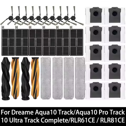 For Dreame Aqua10 Track, Aqua 10 Pro Track, 10 Ultra Track Complete, RLR61CE / RLR81CE Parts Brush F