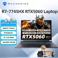 Machenike Light 16S AMD R7-7745HX RTX 5060, AMD R9-7945HX RTX5070 Gaming Laptop 16.0' 2.5K 300Hz Scr