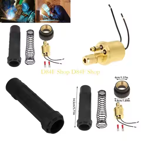 D84F Euro Fitting Connector Brass CO2 Mig Welding Torch Adaptor Conversion Set Flamethrower