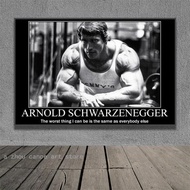 Arnold Schwarzenegger Bodybuilding Motivational Quotes Art Poster Canvas Painting Wall Art Prints 07