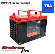 EMTRAC PLUS PLATINUM DIN74 CAR BATTERY QR-8325164