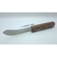 F. HERDER (SOLINGEN FORK BRAND) 5.5 INCH BULLNOSE KNIFE WOODEN HANDLE
