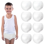 9 Pcs Kid Waterproof Diaper Cover Reusable Plastic Pants Pull on Cover Pants Unisex Potty Training U