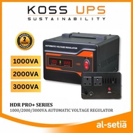 KOSS AVR HDR PRO 1000+ 1000VA | HDR PRO 2000+ 2000VA | HDR PRO 3000+ 3000VA | HDR PRO 1000 AUTOMATIC