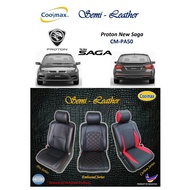 Coolmax - Semi Leather : Proton - New Saga VVT  ( Car Seat Cover full-set / Sarung Kusyen Kereta yg 