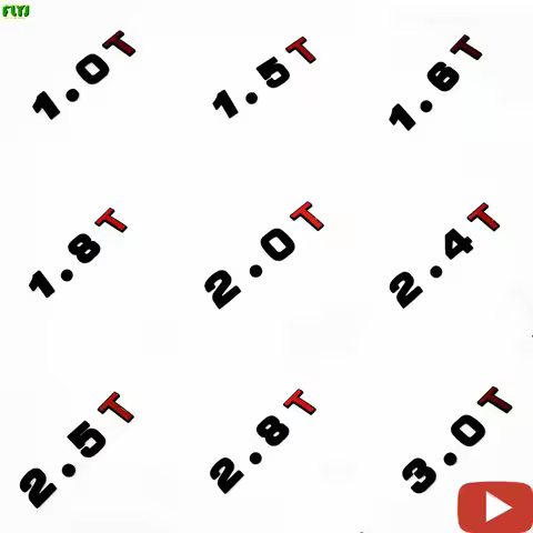 FLYJ black Metal 3D car stickers 1.4 1.5 1.6 1.8 2.0 2.2 2.4 2.5 2.8 3.0 T logo Emission badge car s