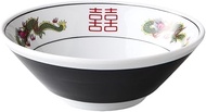 Ale-net Donburi Rice Bowl (W x D x H): 7.7 x 7.7 x 2.8 inches (19.5 x 19.5 x 7 cm), Black Roll Sanry