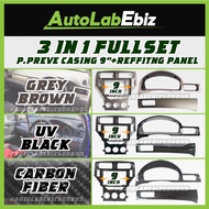 [PREVE Series] 3 IN 1 FULLSET Proton PREVE Suprima 9" inch Casing Android Meter Panel Dashboard Cover Refitting