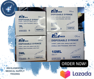 King Med Disposable Syringe SOLD PER BOX 10cc 5cc 3cc 1cc