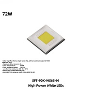 72W SFT-90X Ultra Bright LED Chip Light Bulb 7070 Size Lamp Replacement Light for DIY High